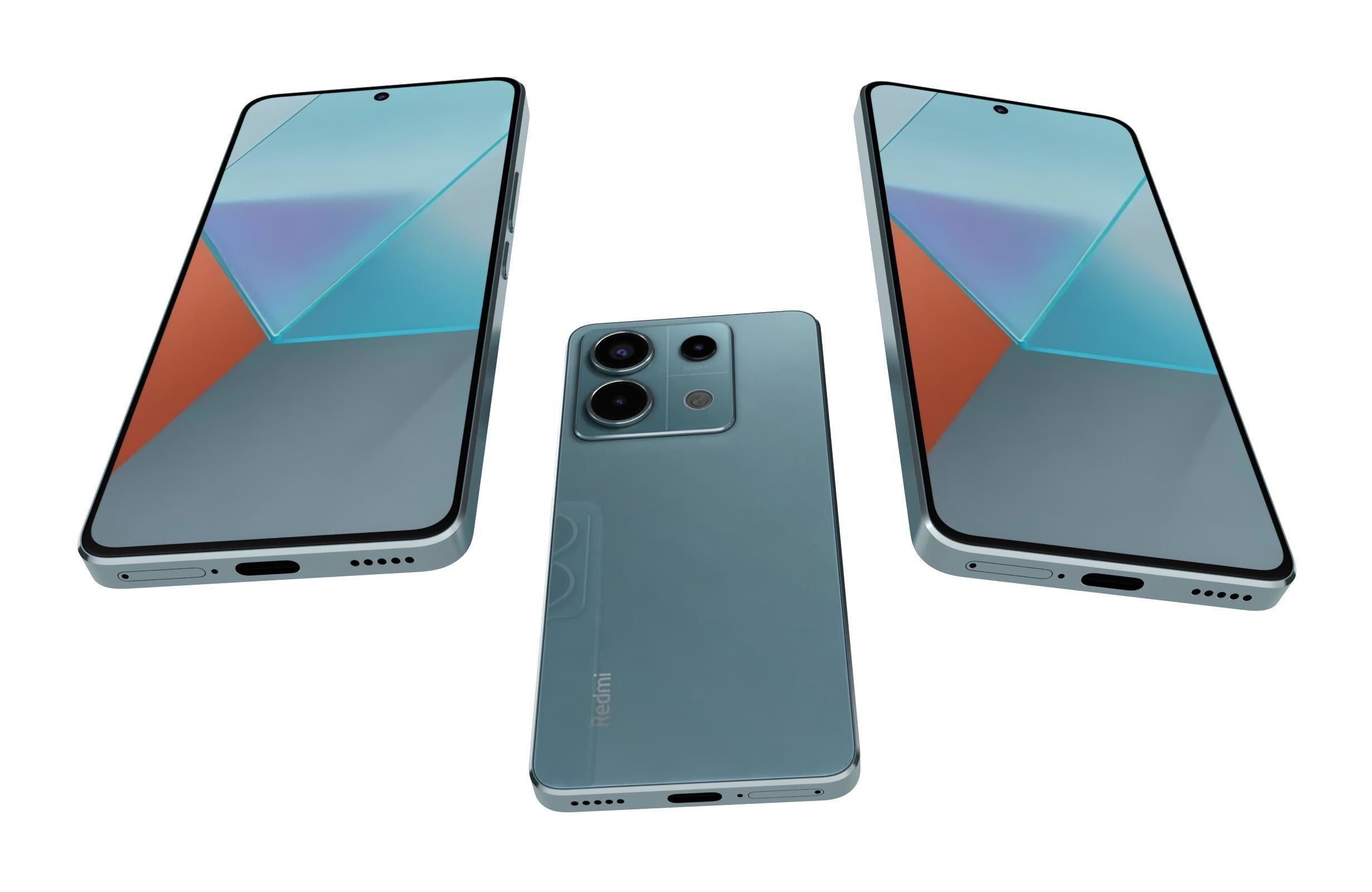 Xiaomi Redmi Note 13 Pro Blue 3D model_2
