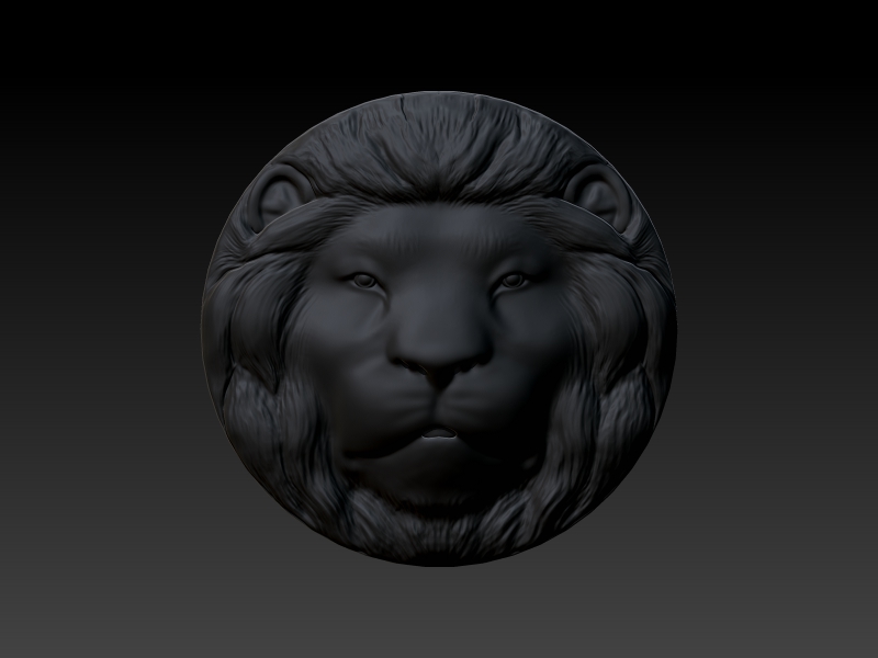 Dimonds Lion Ring 3D print model_2