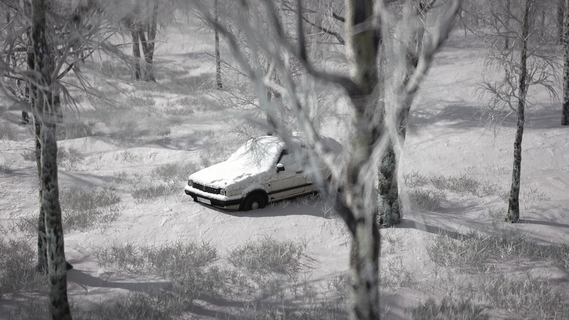 Snowfield Snow Mountain Snowscape Mountain Range Winter 3D model_4