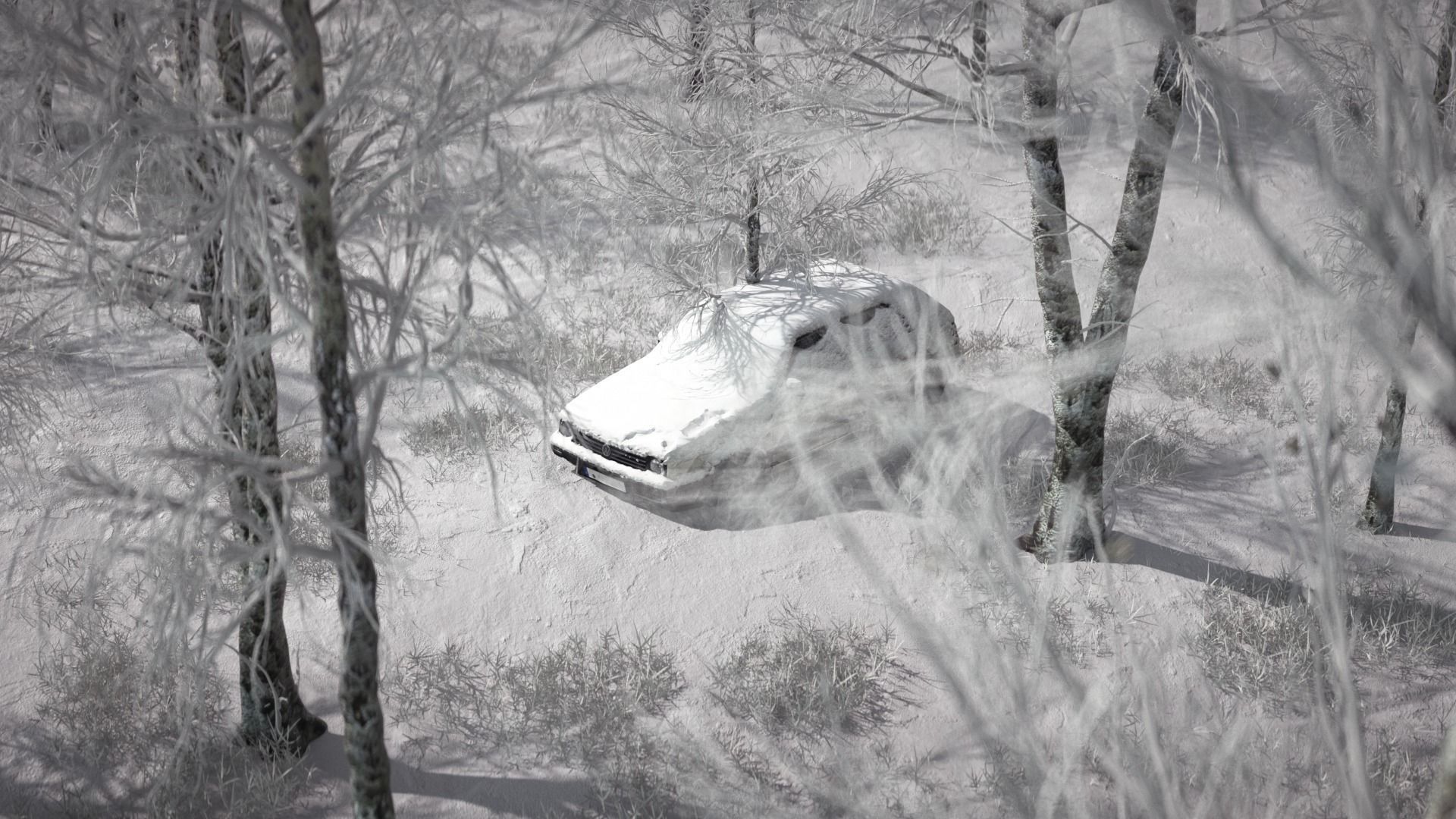 Snowfield Snow Mountain Snowscape Mountain Range Winter 3D model_3