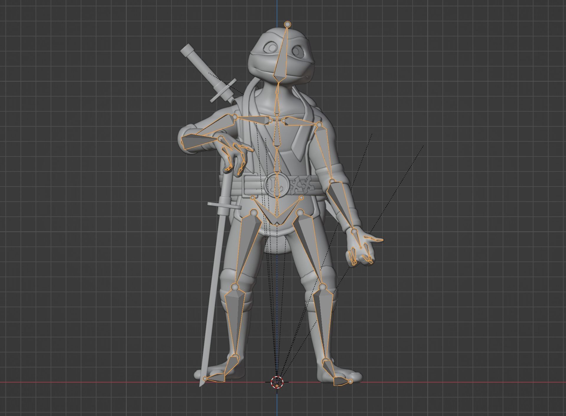Leonardo - TMNT 3D model_14