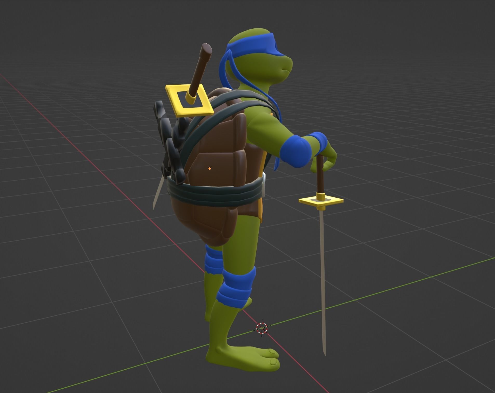 Leonardo - TMNT 3D model_7