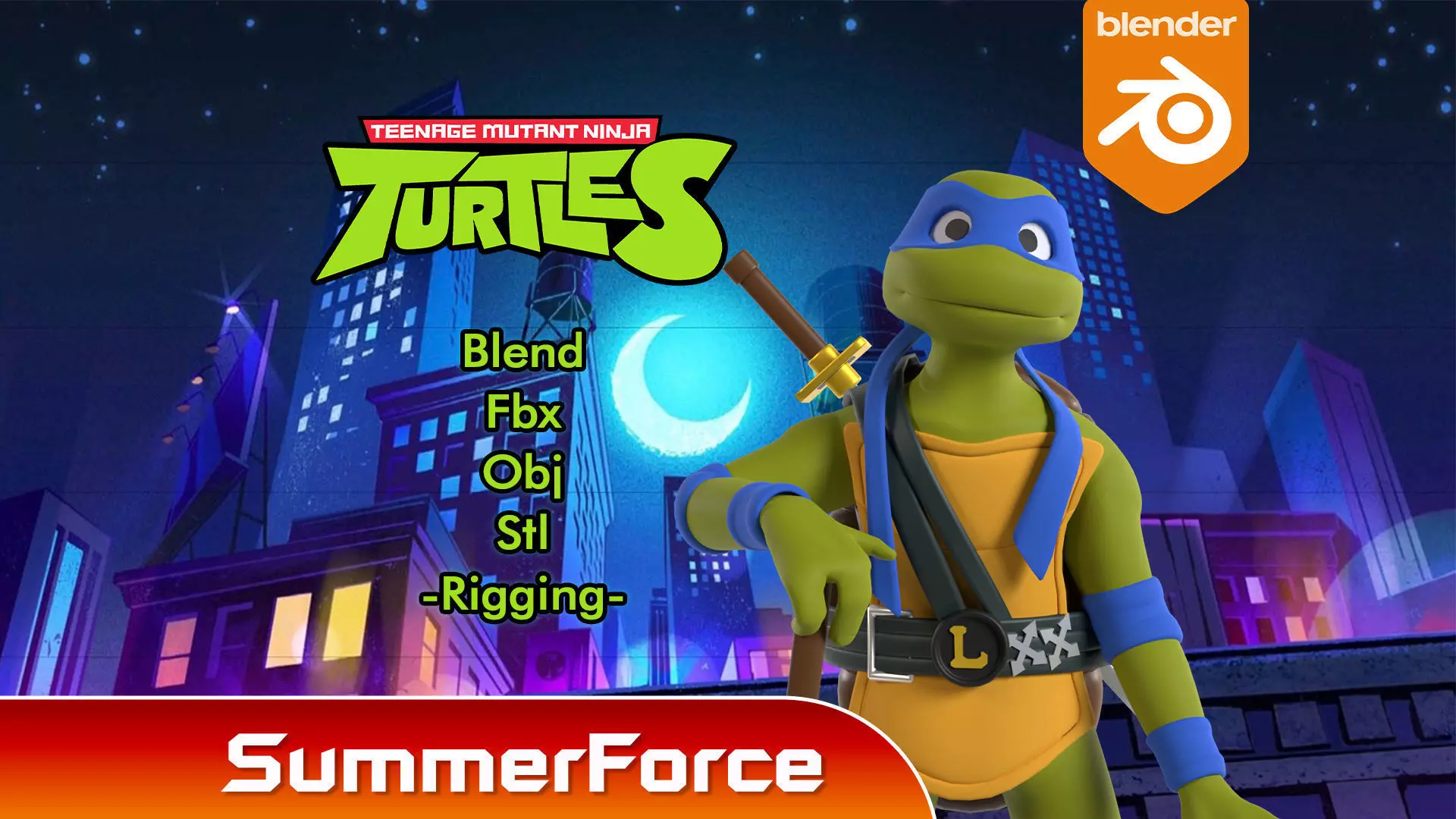 Leonardo - TMNT 3D model_0