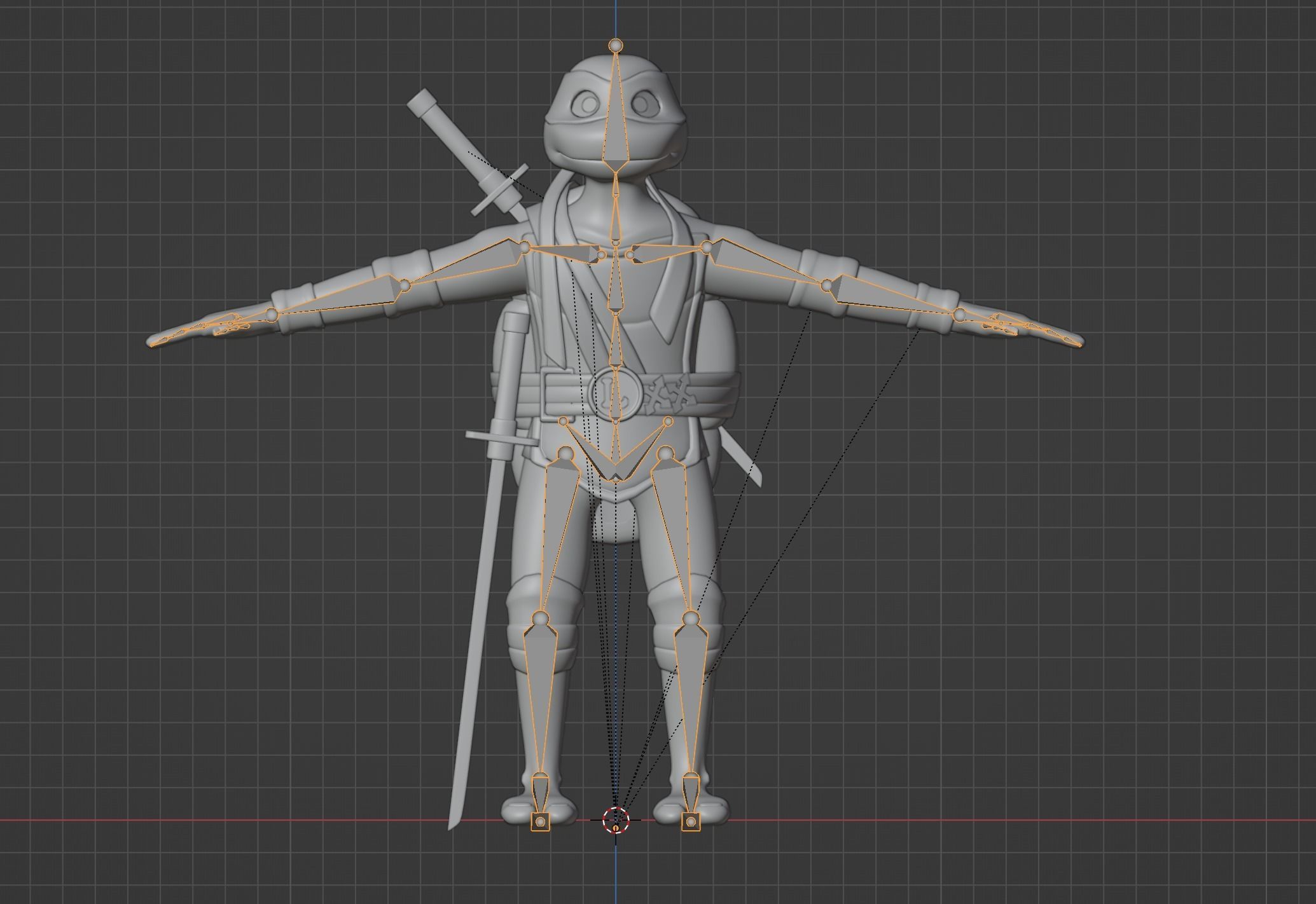 Leonardo - TMNT 3D model_15