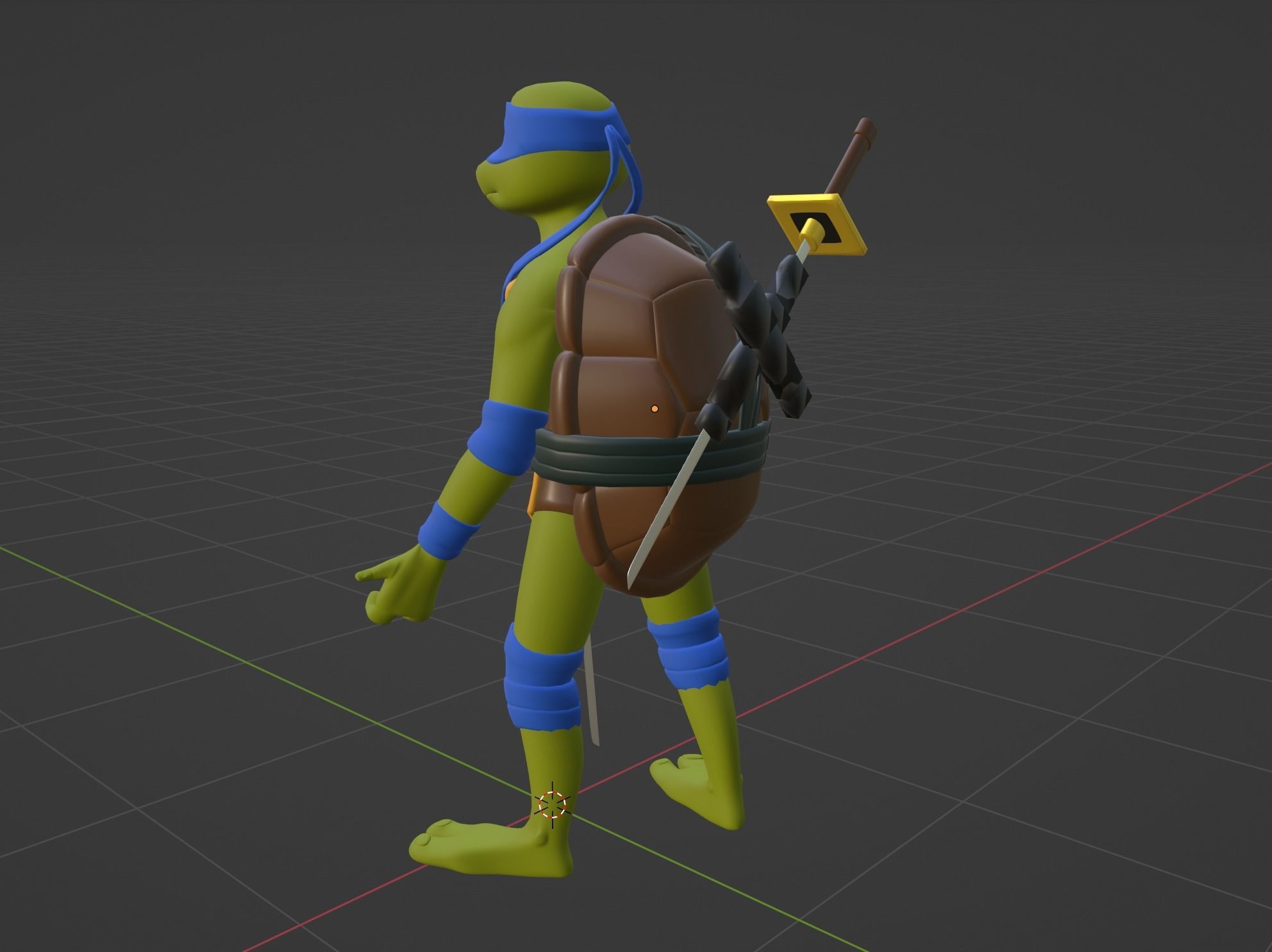 Leonardo - TMNT 3D model_6