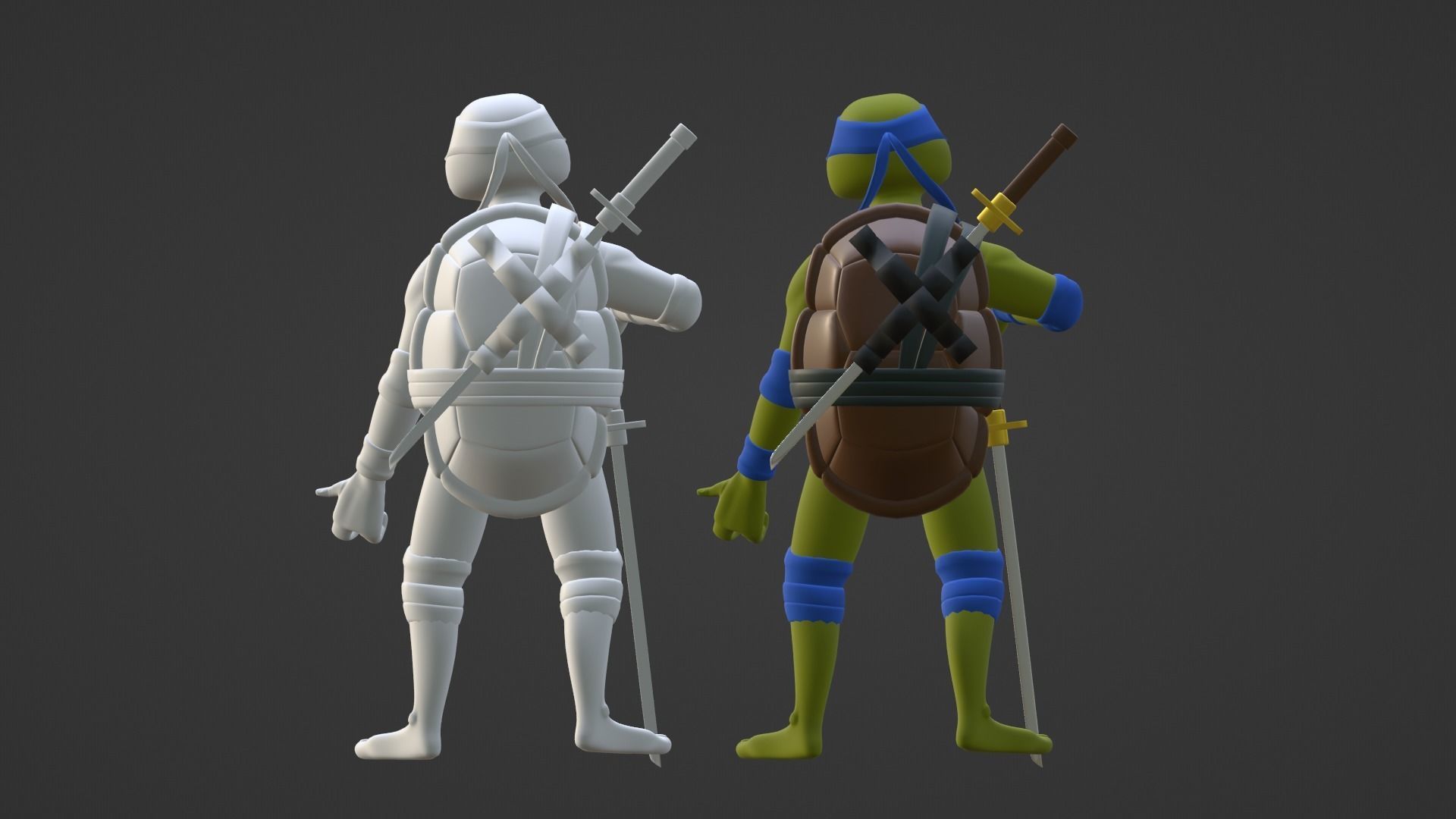 Leonardo - TMNT 3D model_18