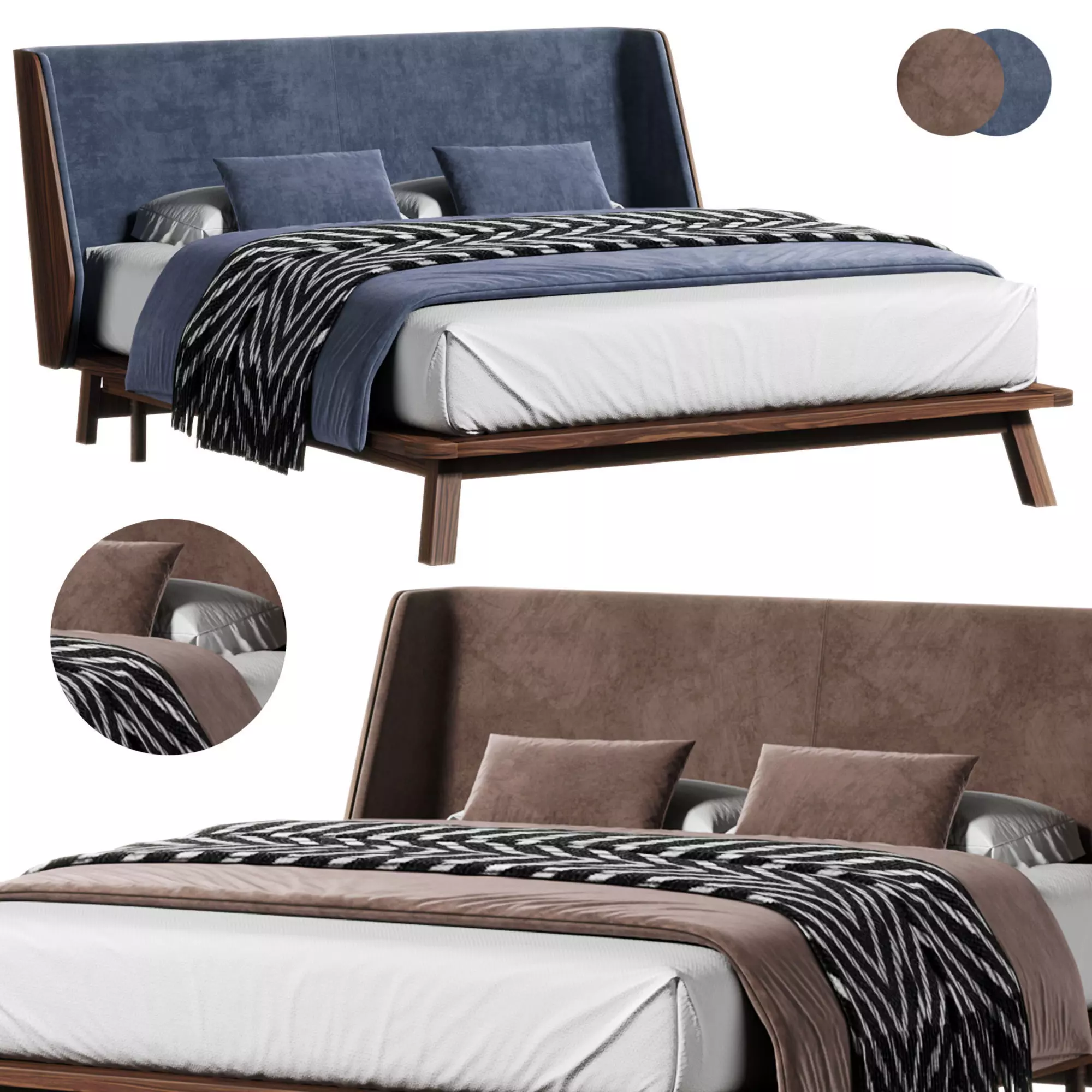 Denver Bed by Gainsville 3D model_0