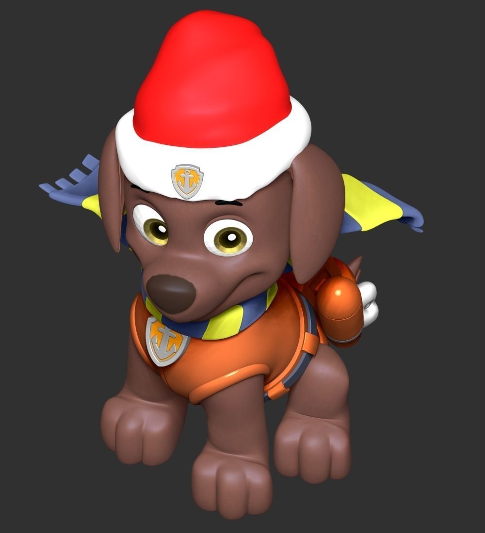 Zuma Christmas - Paw Patrol 3D print model_7