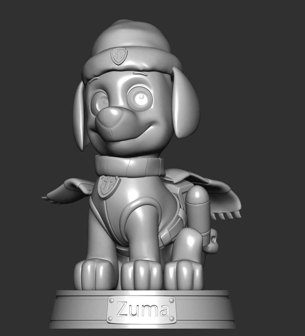Zuma Christmas - Paw Patrol 3D print model_10