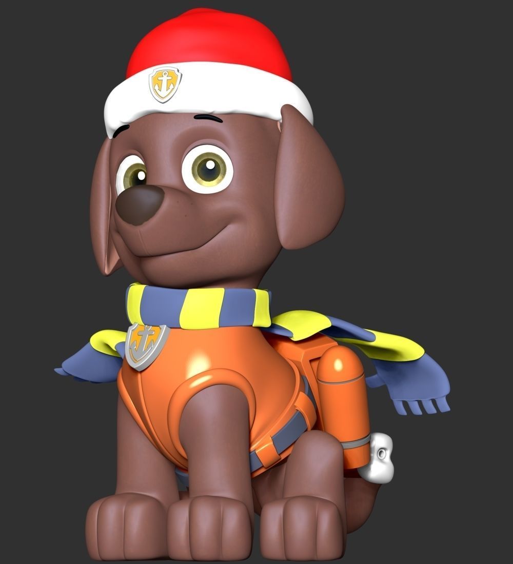 Zuma Christmas - Paw Patrol 3D print model_8