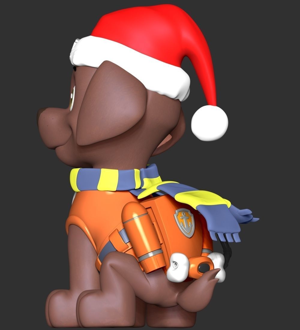 Zuma Christmas - Paw Patrol 3D print model_9