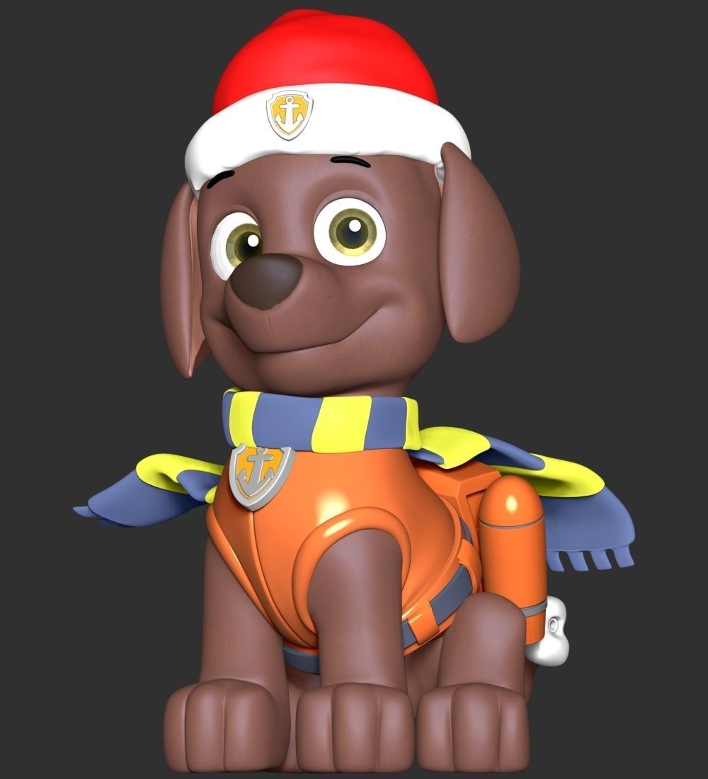 Zuma Christmas - Paw Patrol 3D print model_2