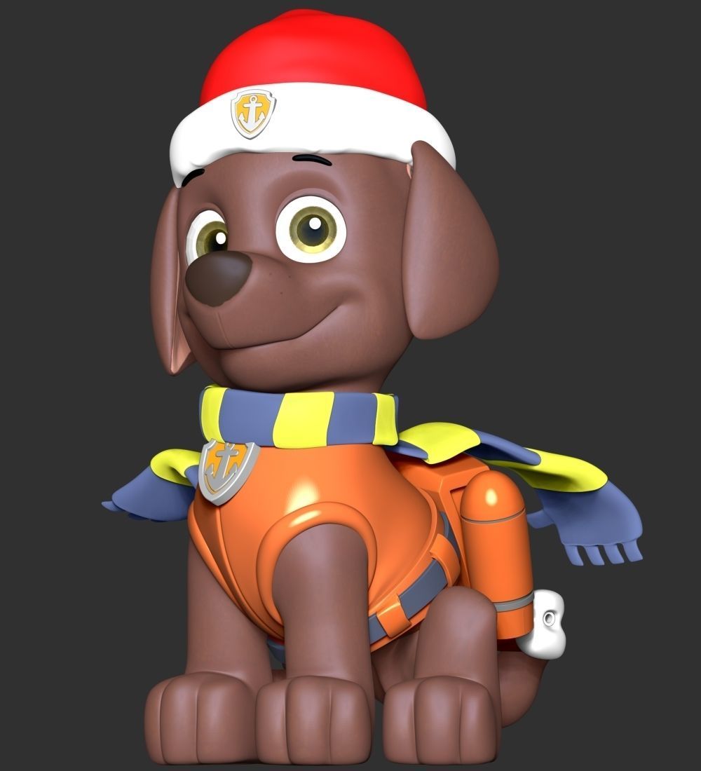 Zuma Christmas - Paw Patrol 3D print model_5