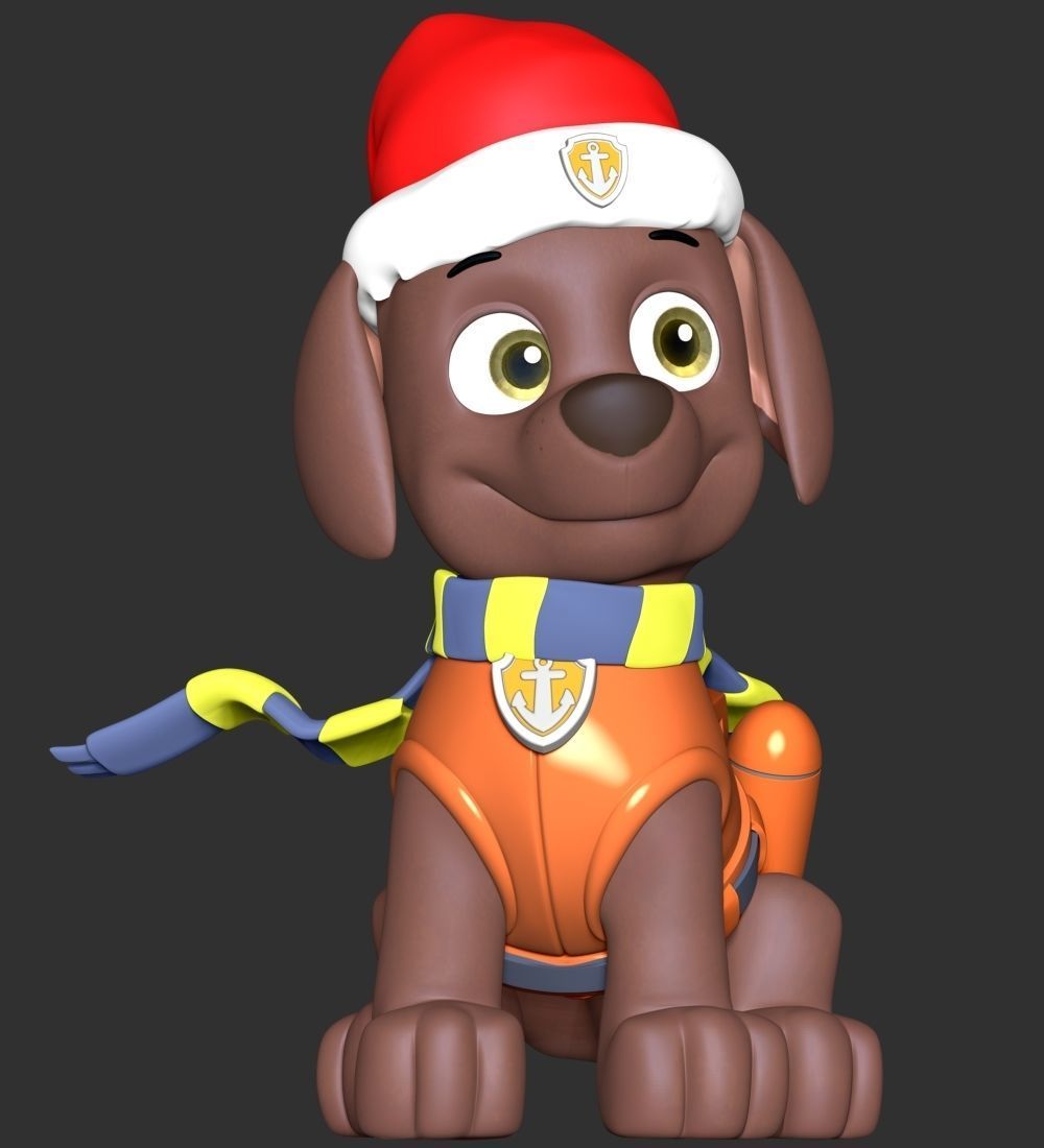 Zuma Christmas - Paw Patrol 3D print model_3