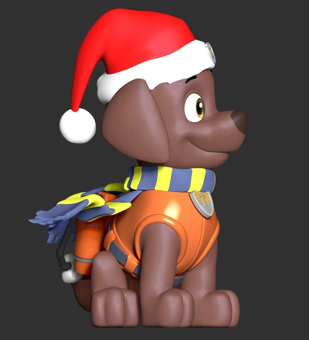Zuma Christmas - Paw Patrol 3D print model_6