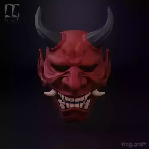 Japanese Oni Mask 