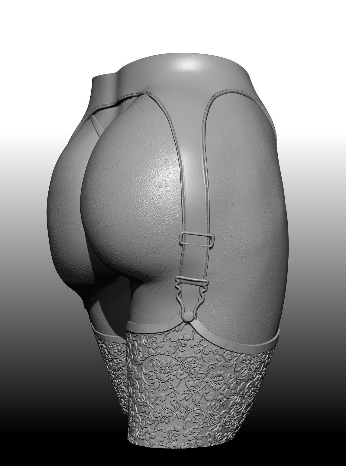 butt pen holder 3D print model_2