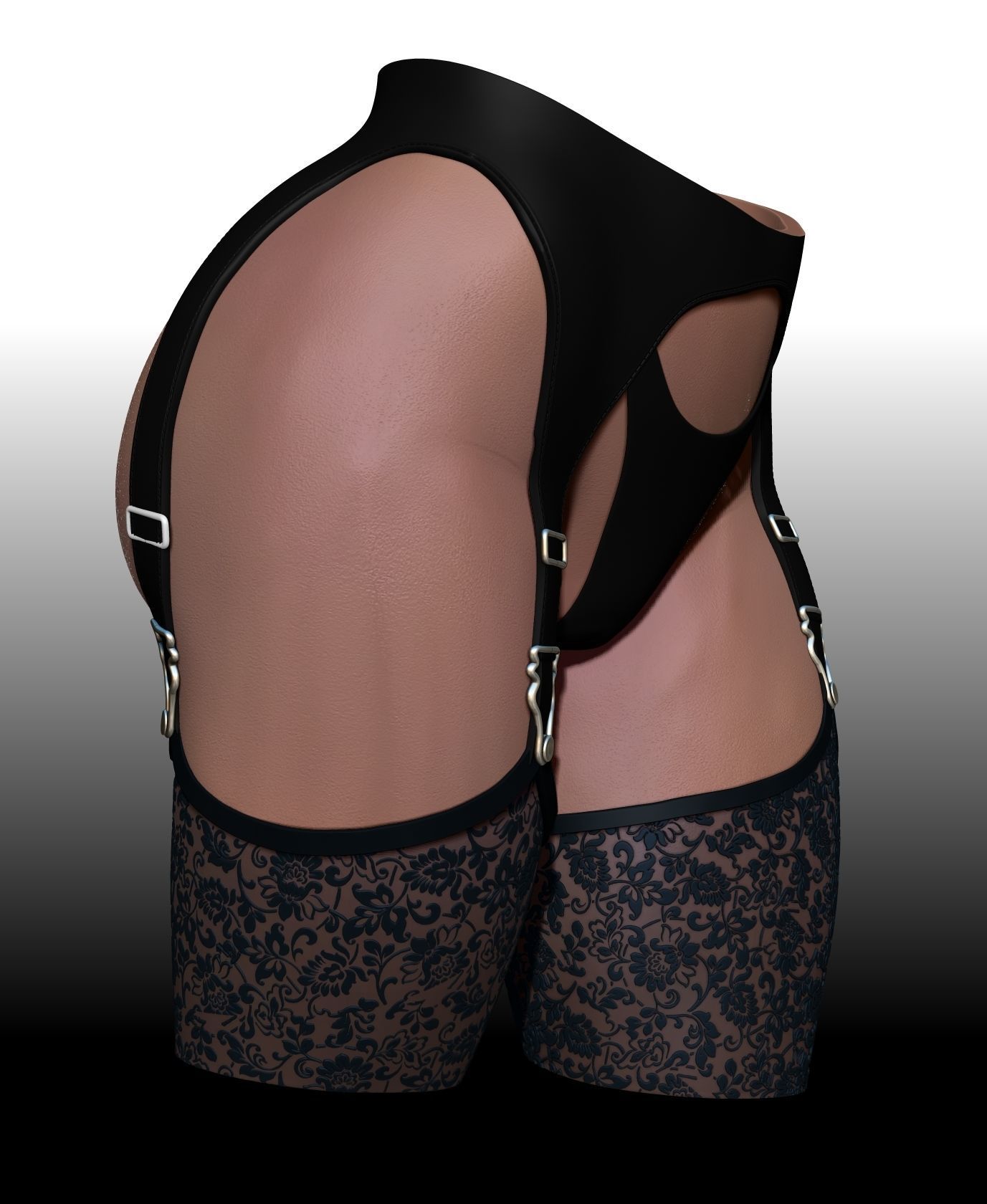 butt pen holder 3D print model_11