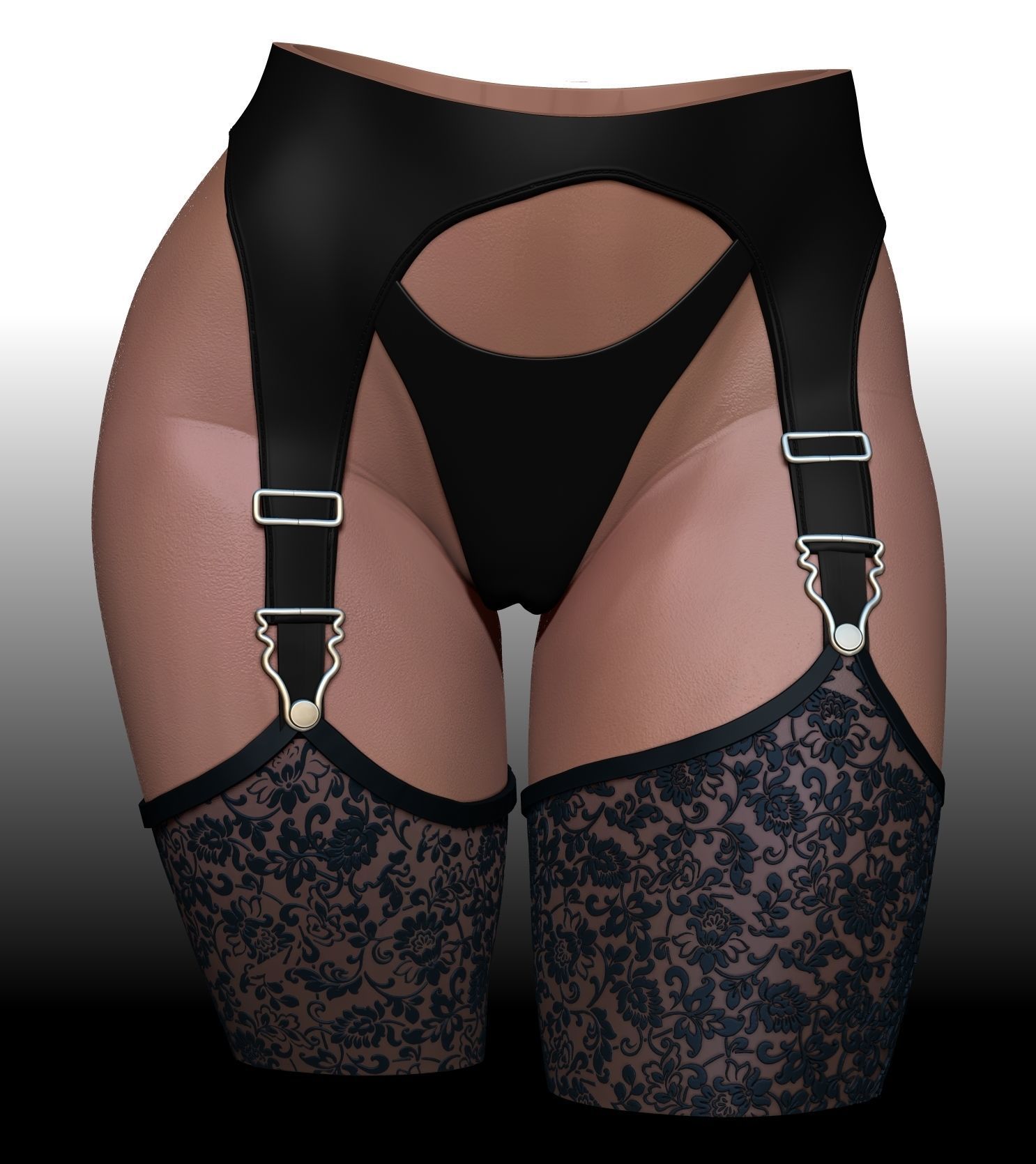 butt pen holder 3D print model_12