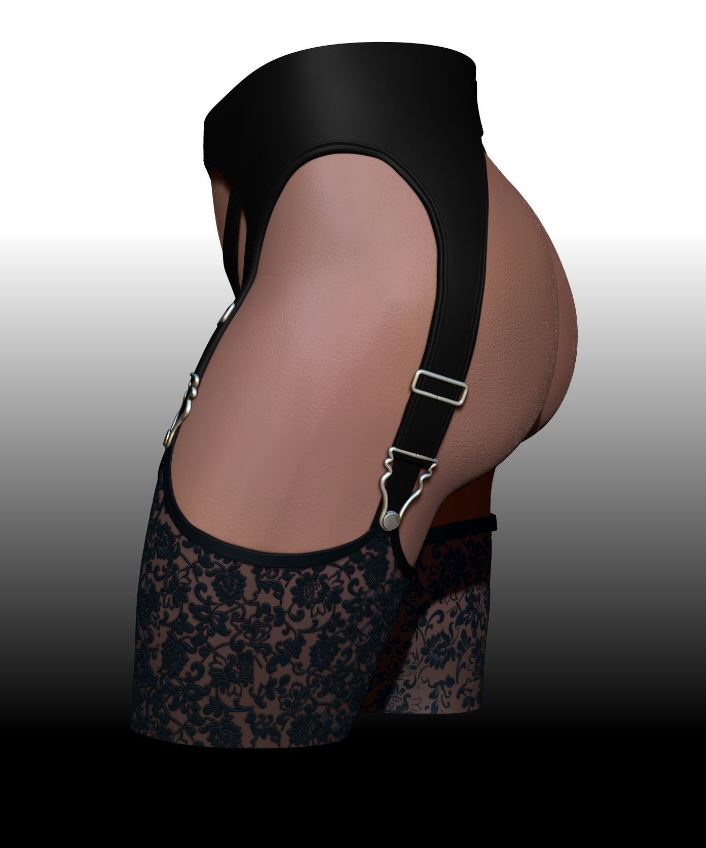 butt pen holder 3D print model_8