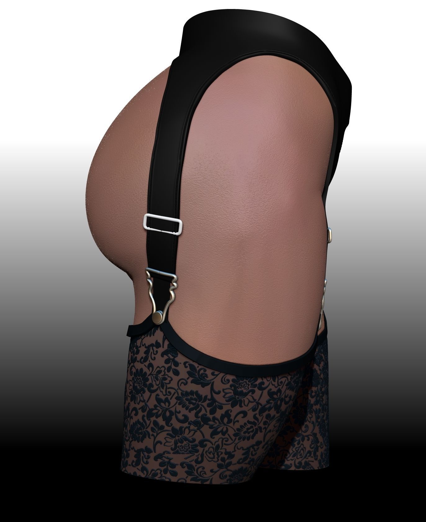 butt pen holder 3D print model_10