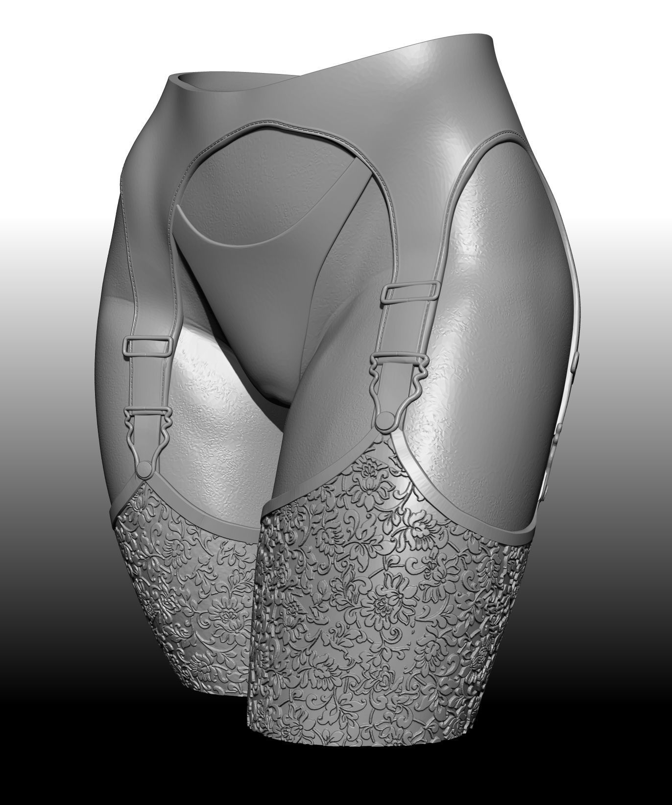 butt pen holder 3D print model_4