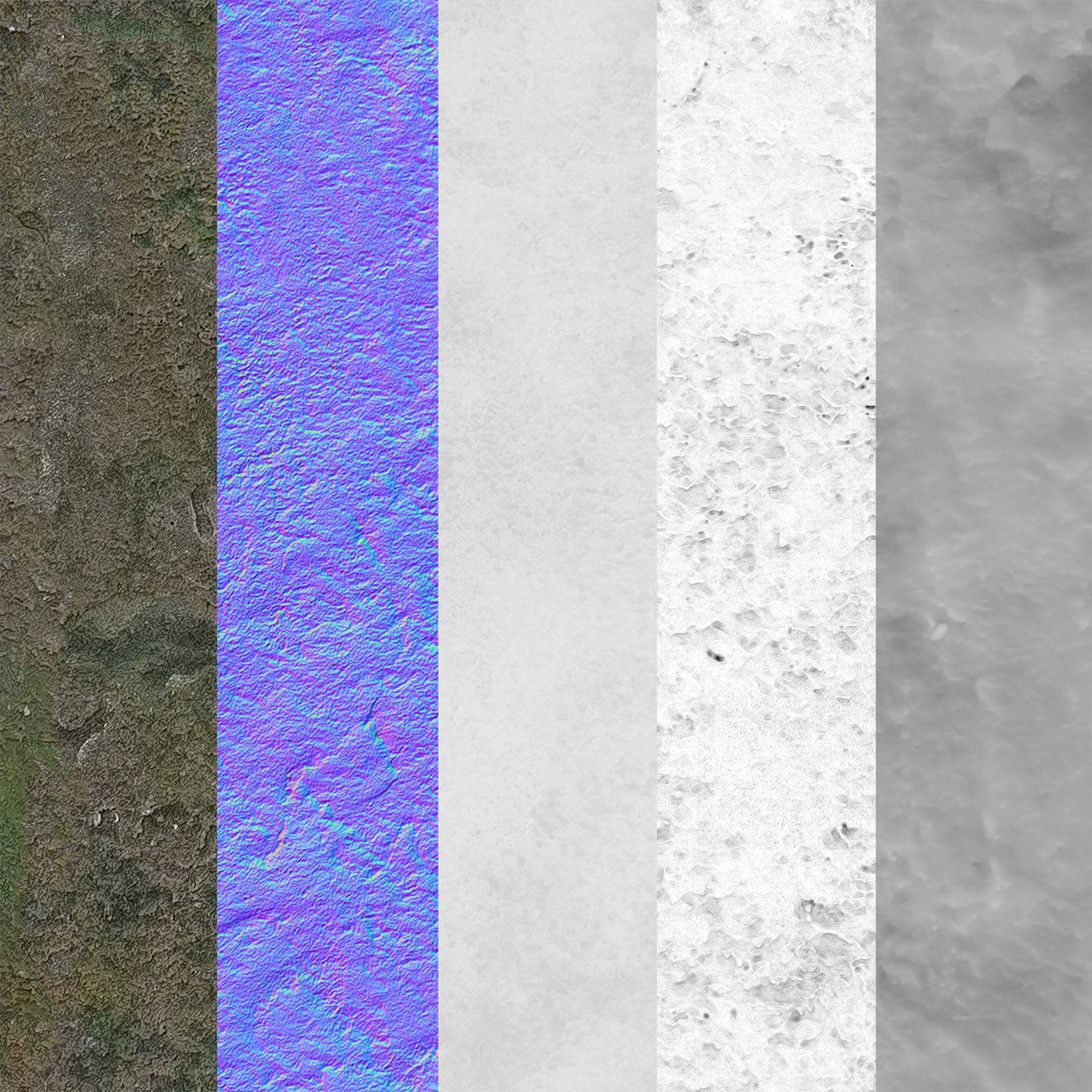 Mossy Plaster Wall seamless PBR texture Texture_7