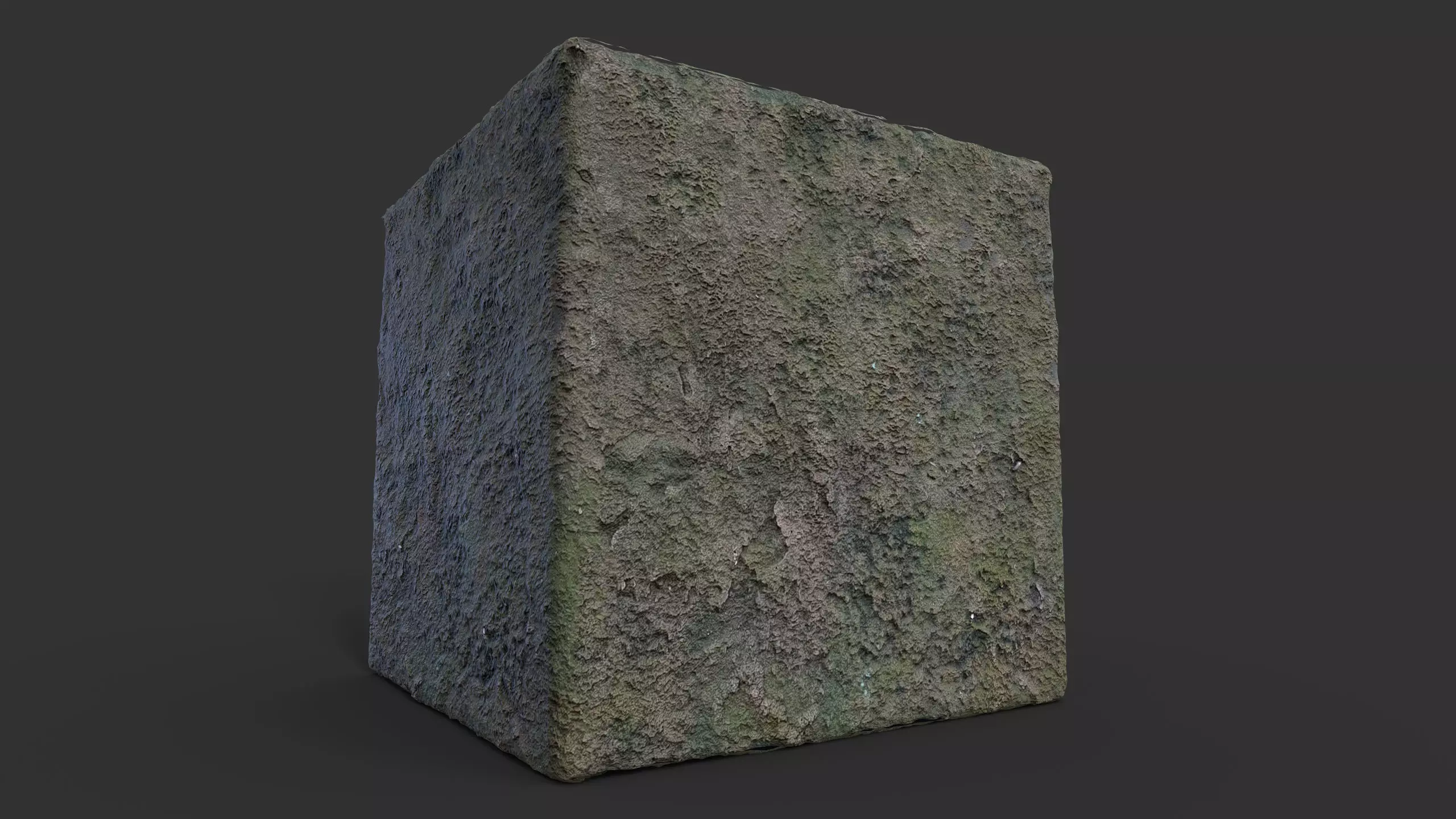 Mossy Plaster Wall seamless PBR texture Texture_0