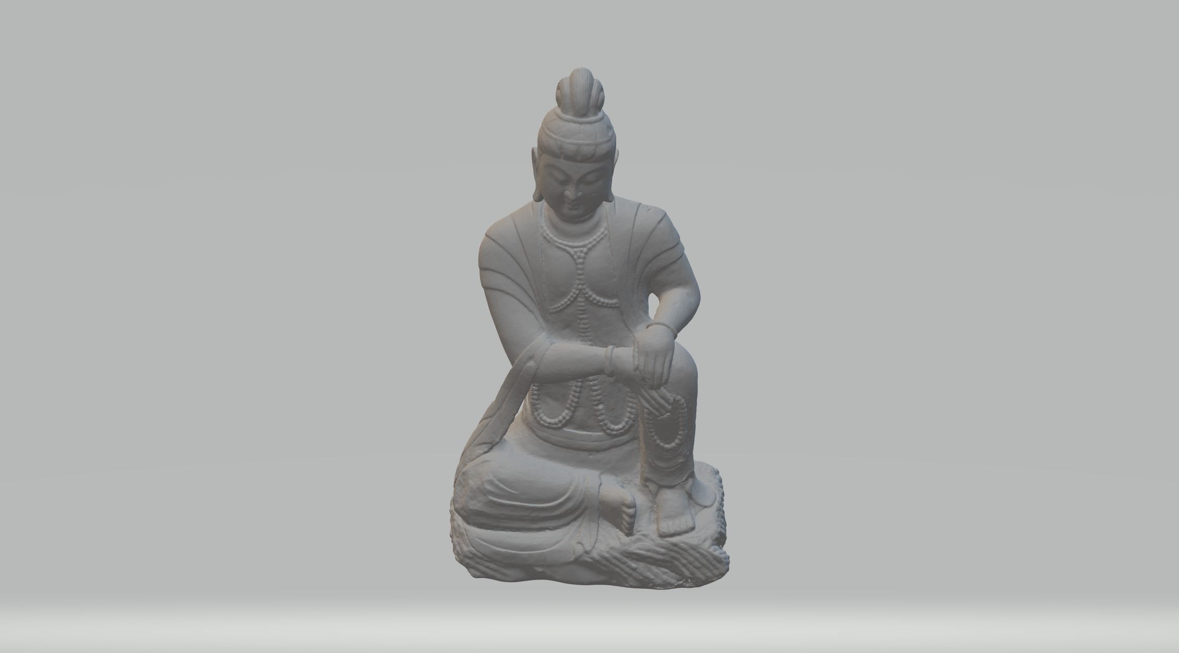 Guanyin Bodhisattva Buddha Statue 3D print model_4