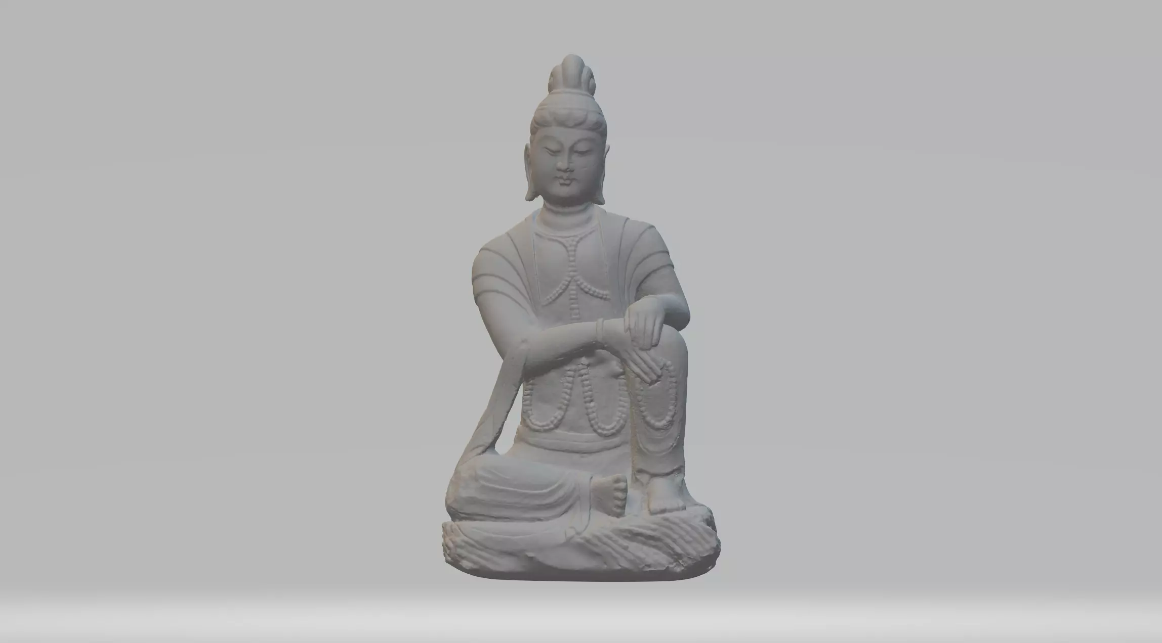 Guanyin Bodhisattva Buddha Statue 3D print model_0