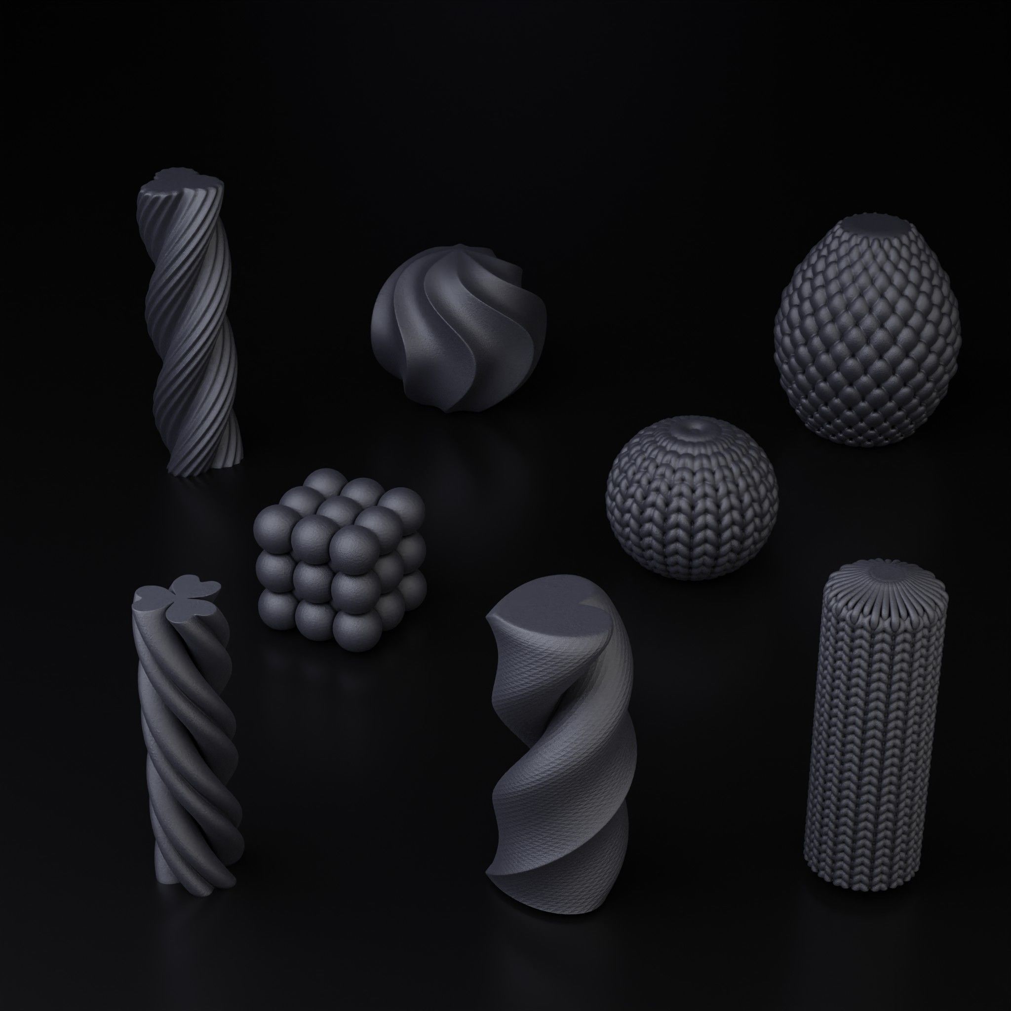 Candles design kit x40 3D print model_2
