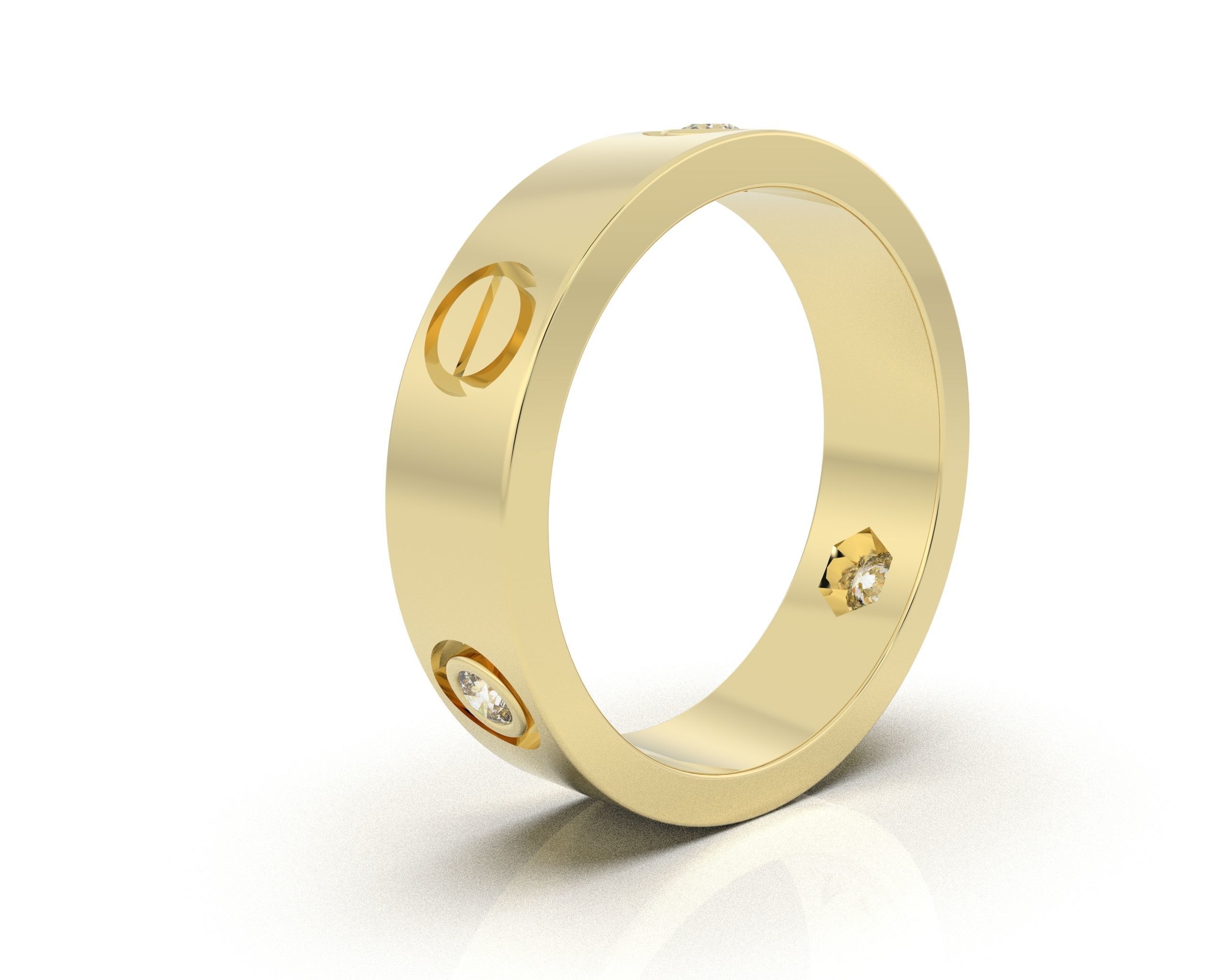 LOVE-DIAMOND-RING 3D print model_11