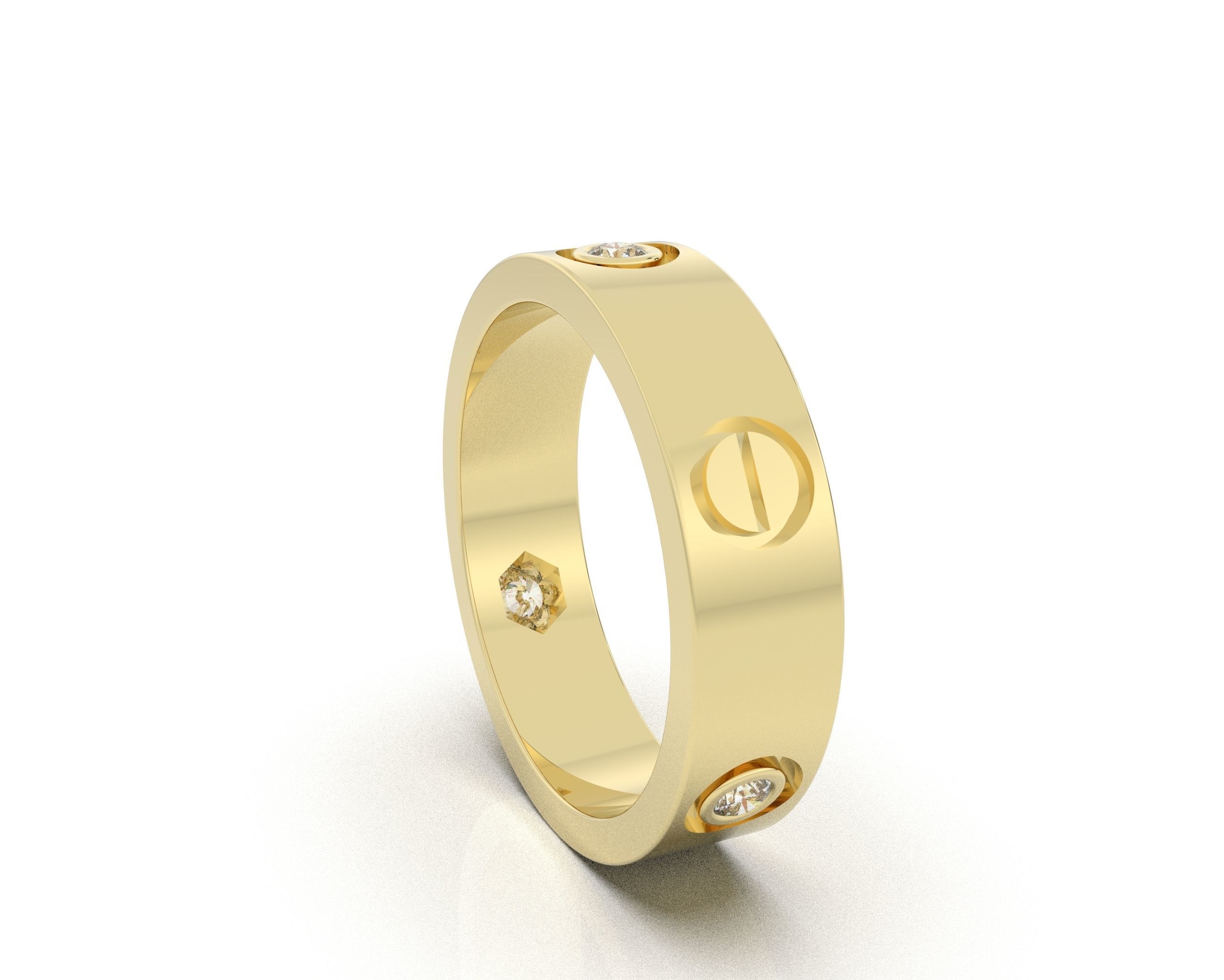 LOVE-DIAMOND-RING 3D print model_5