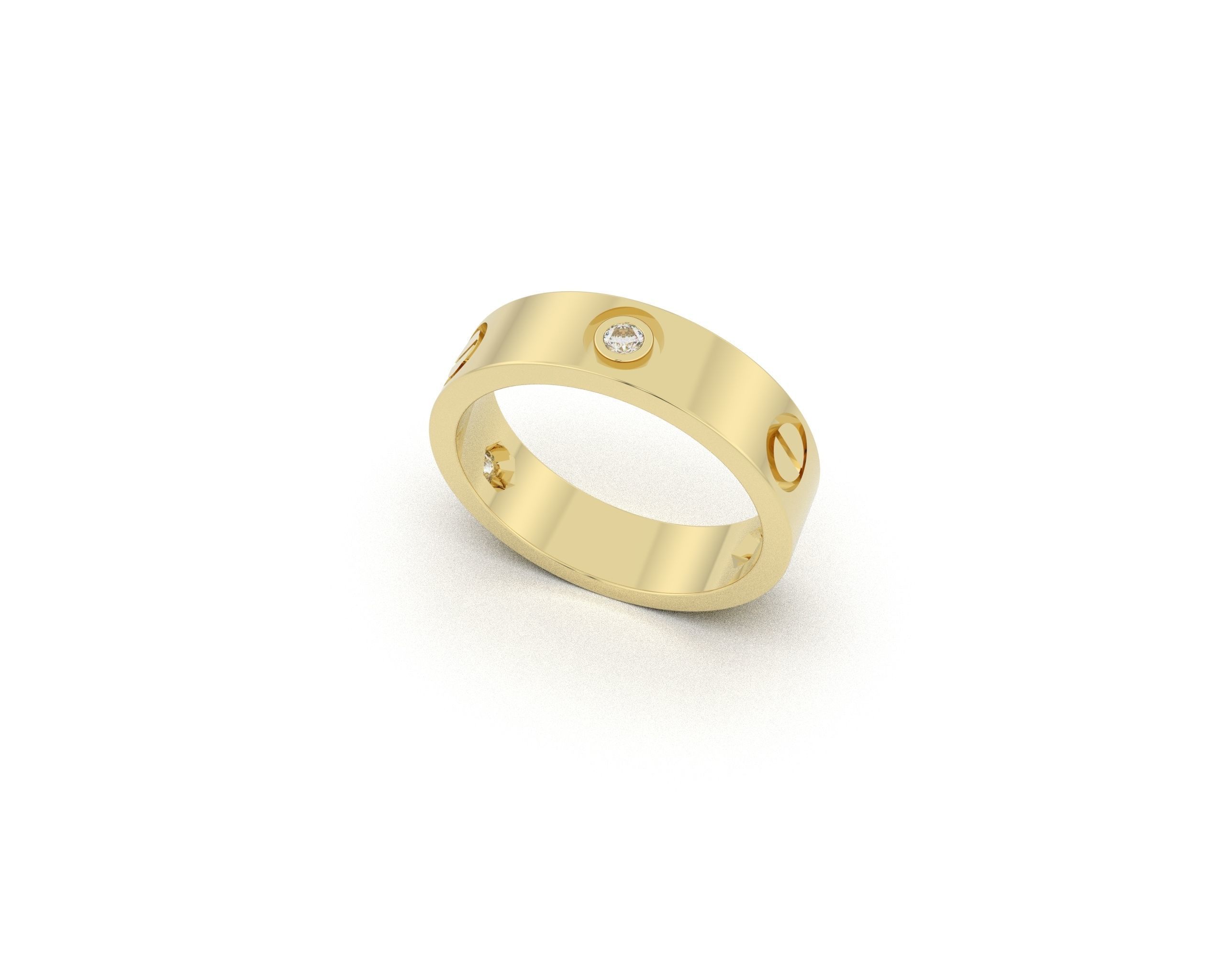LOVE-DIAMOND-RING 3D print model_3