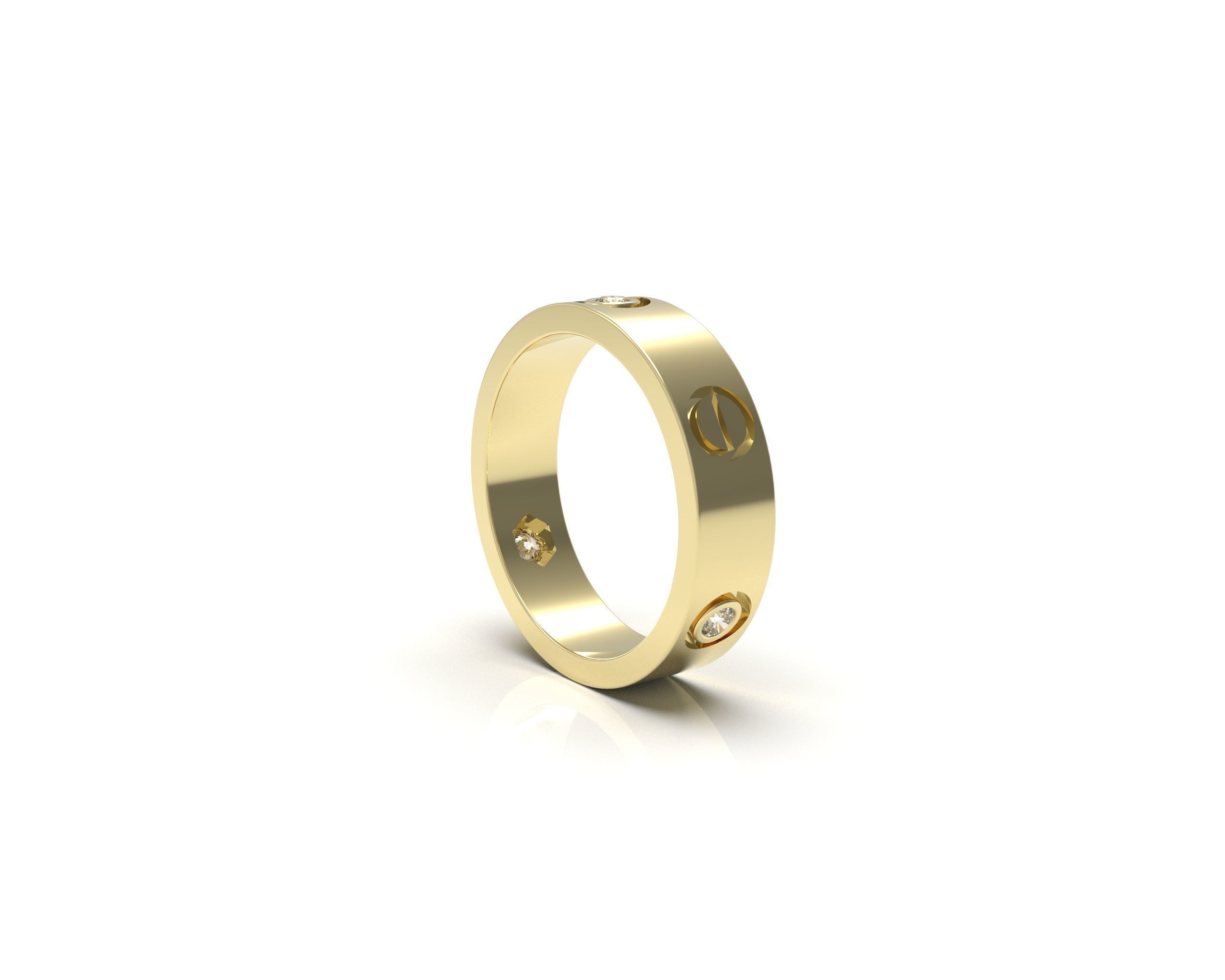 LOVE-DIAMOND-RING 3D print model_9