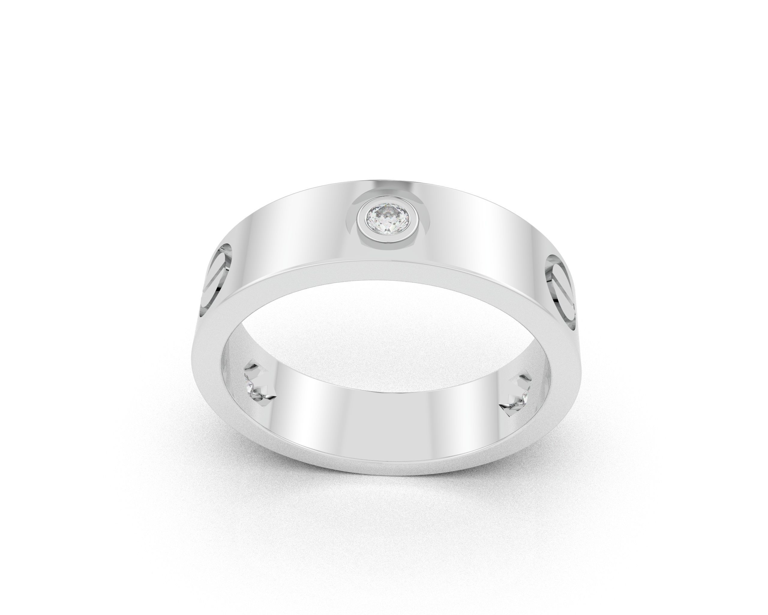 LOVE-DIAMOND-RING 3D print model_8