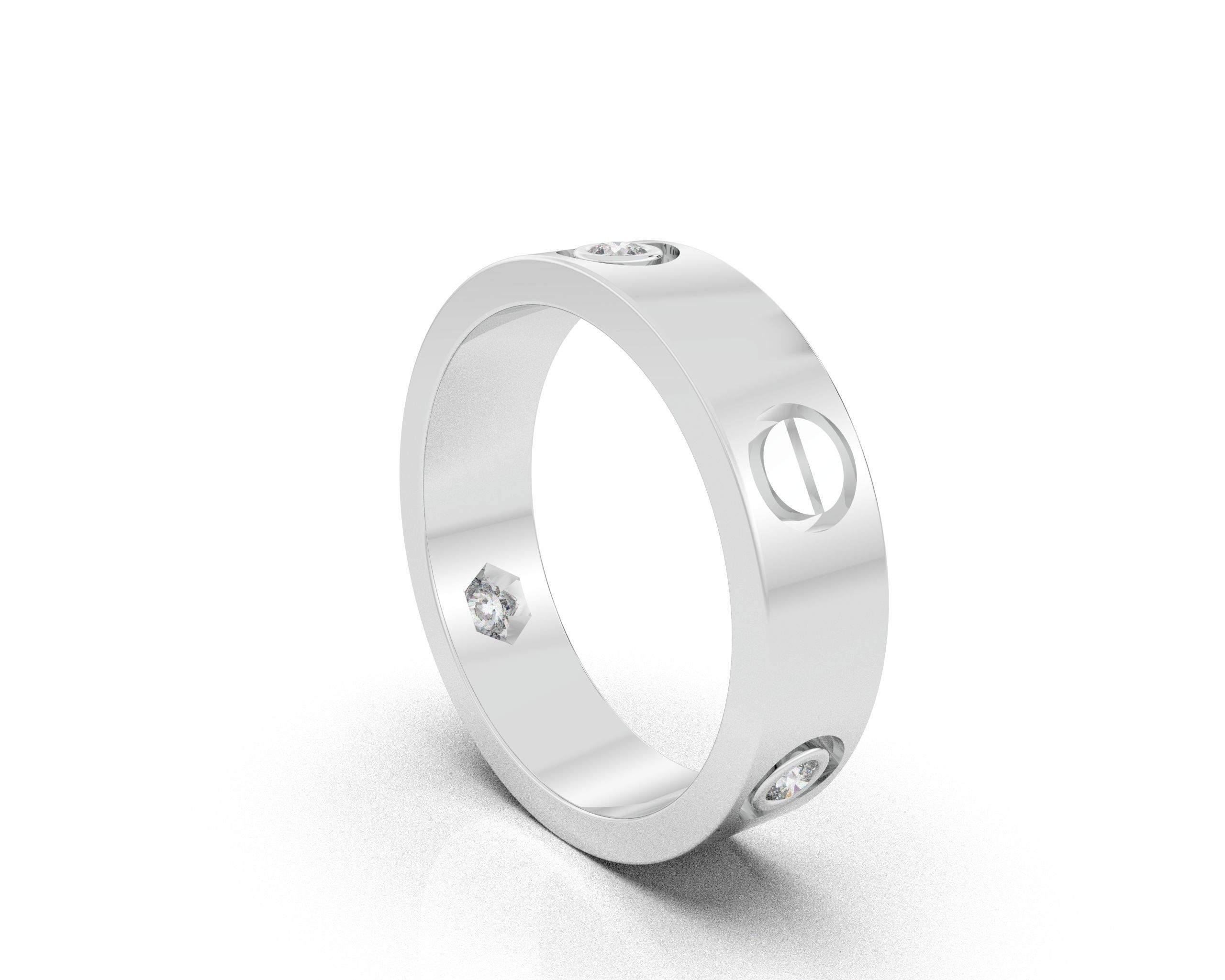 LOVE-DIAMOND-RING 3D print model_6