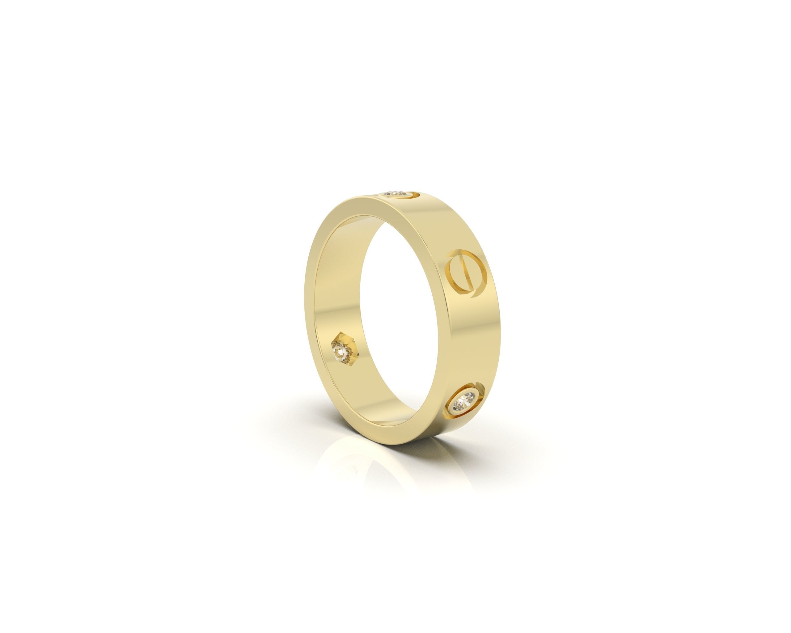 LOVE-DIAMOND-RING 3D print model_2