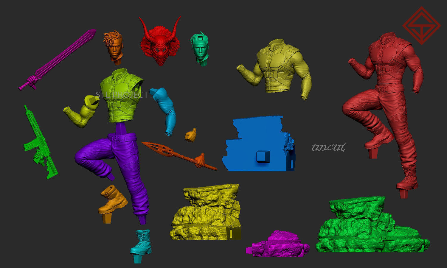 Killmonger 3D print model_4