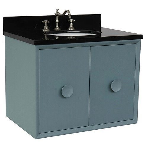 Crumley Wall Mounted Single Bathroom Vanity 3D model