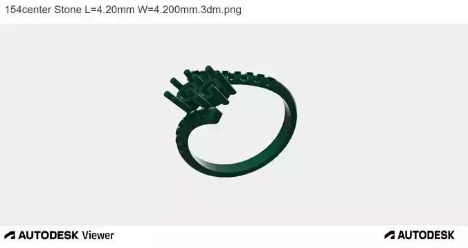 Woman Ring with Two Centre Stones