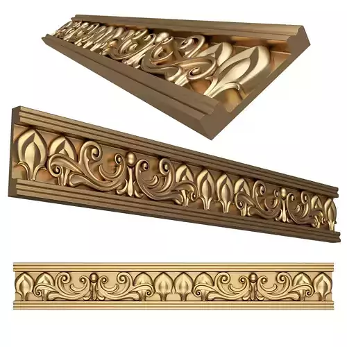 Ornament Element Molding 027 Low-poly 3D model