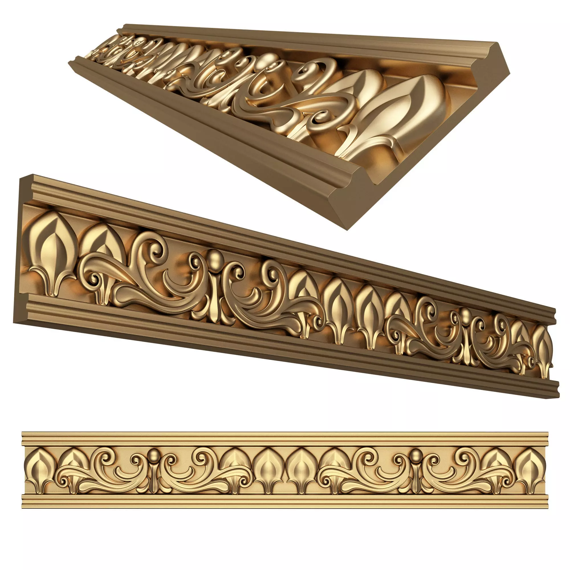 Ornament Element Molding 027 Low-poly 3D model