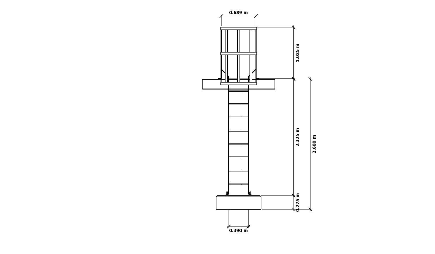 Structural Catladder 3D model_11