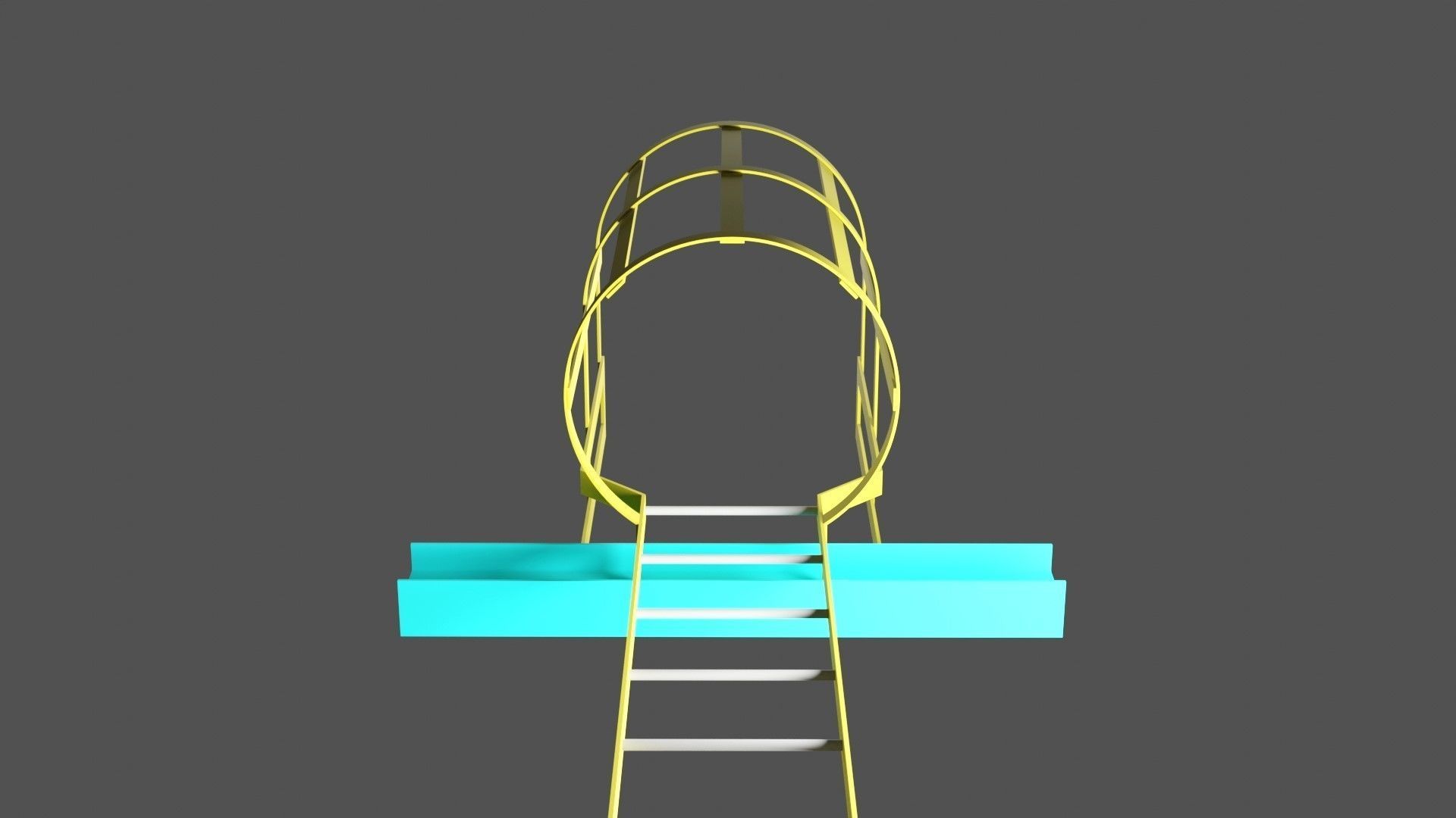 Structural Catladder 3D model_4