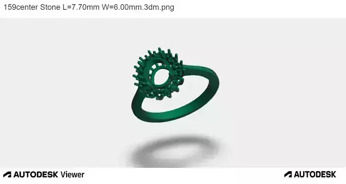 Woman Ring with Oval Centre Stone