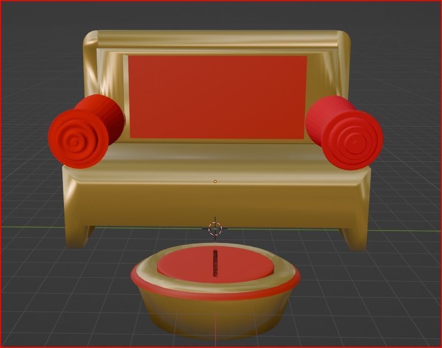 cartoon raj singhasan 3D model animated | CGTrader