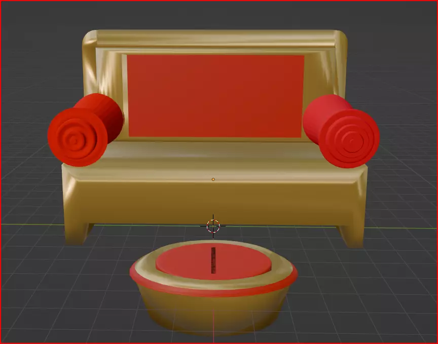 cartoon raj singhasan  3D model_0