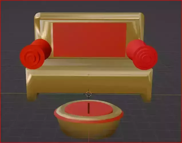 cartoon raj singhasan  3D model