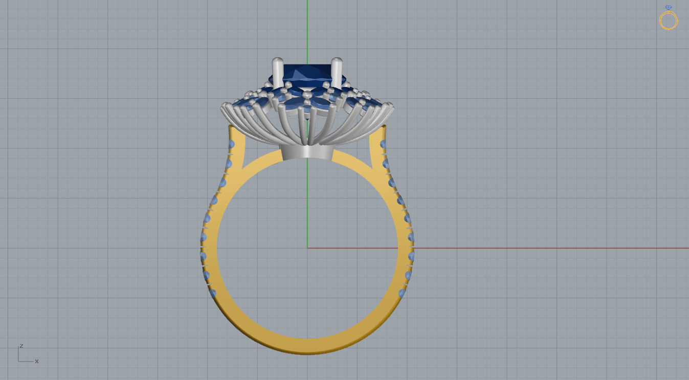 Woman Ring 47 3D print model_10